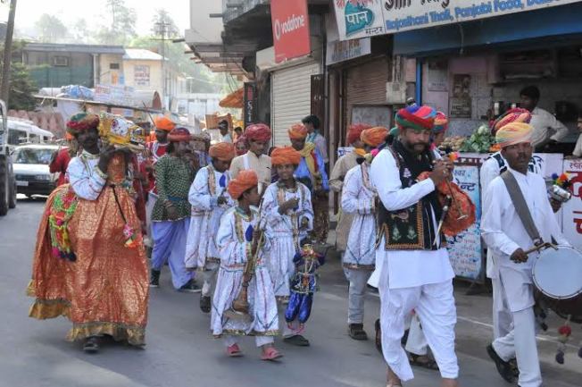 Mount Abu Carnival in progress during the Summer Festival.