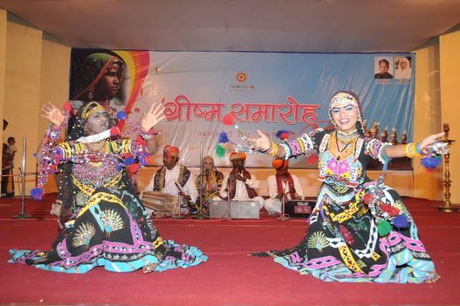 Cultural performance being organized in the Summer Festival at Mount Abu